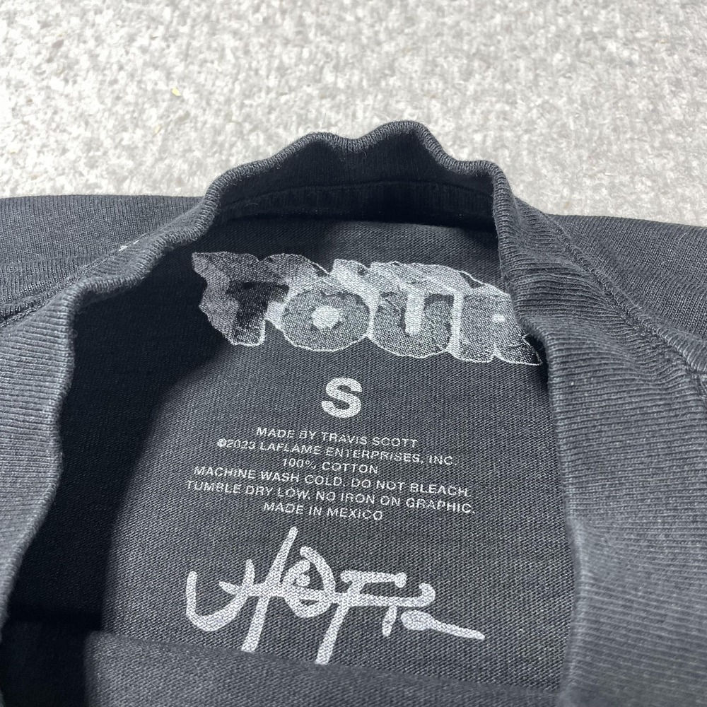 Travis Scott Shirt Mens Small Black Circus Maximus Tour 2023 Rap Graphic Tee - Picture 4 of 9